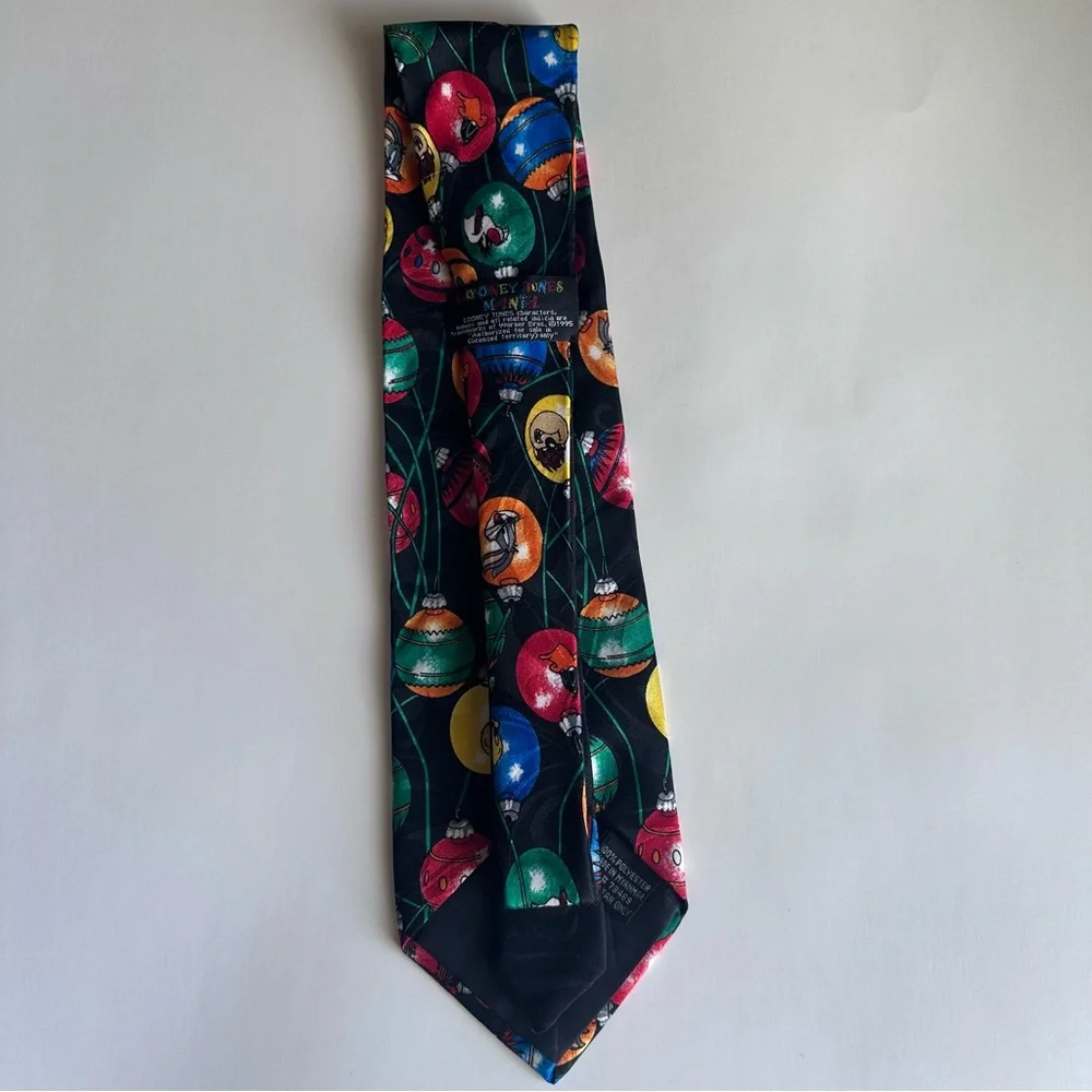 Looney Tunes Vintage Christmas Decorations Necktie 1995